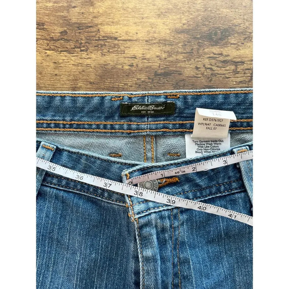 Eddie Bauer Vtg Womens 14S Blue Jean Classic Boot Cut - Picture 5 of 12
